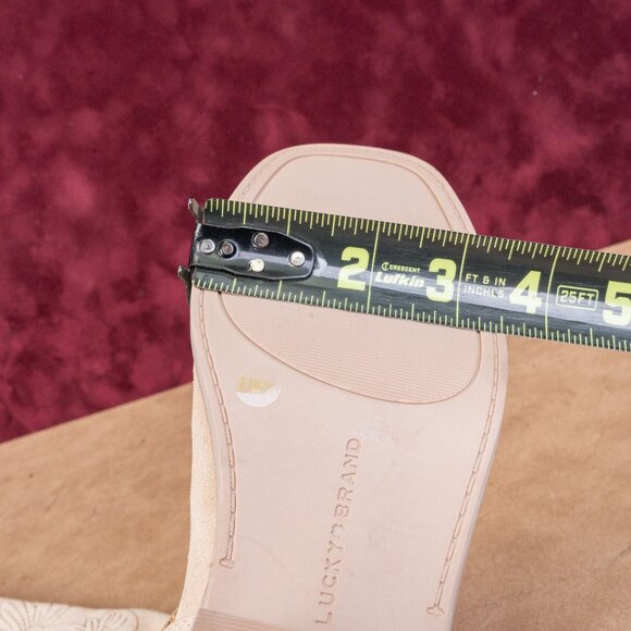 Lucky Brand Women Kujon Beige Suede Harness Riding Moto Tall Boots 5.5US EUR36 - Picture 6 of 10